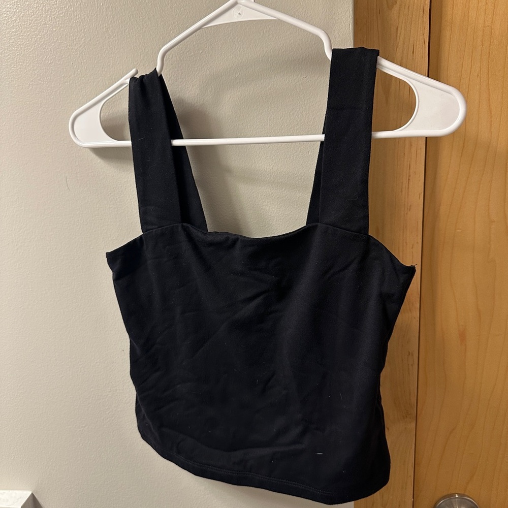 Abercrombie & Fitch Black Crop Top